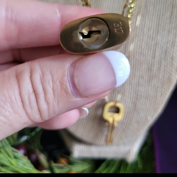 Louis Vuitton Luxury Necklace ✨️ with key 🔑 that locks and unlocks padlock! - Picture 4 of 7
